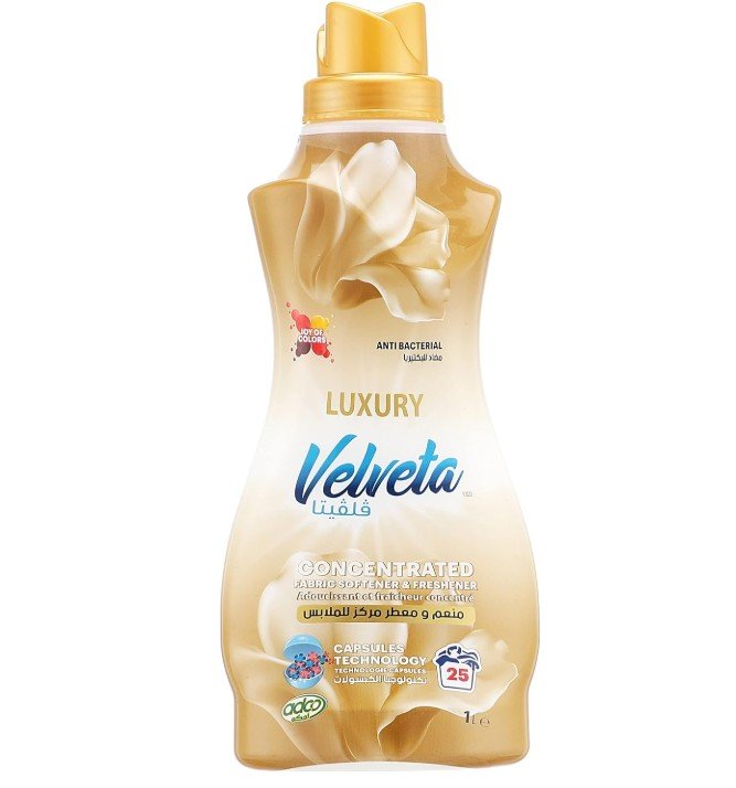 Velveta Concentrated Luxury Fabric Softener - 1L