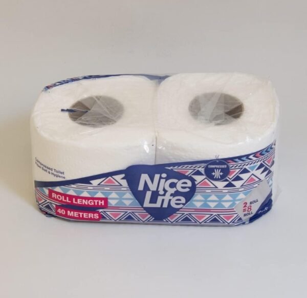 Compact Compressed Toilet Tissue Rolls