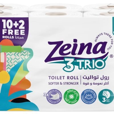 The Zeina Toilet Trio - 12 Rolls