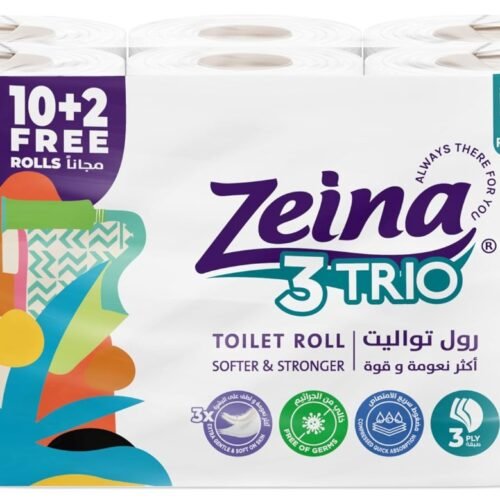The Zeina Toilet Trio - 12 Rolls