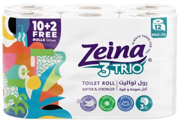 The Zeina Toilet Trio - 12 Rolls