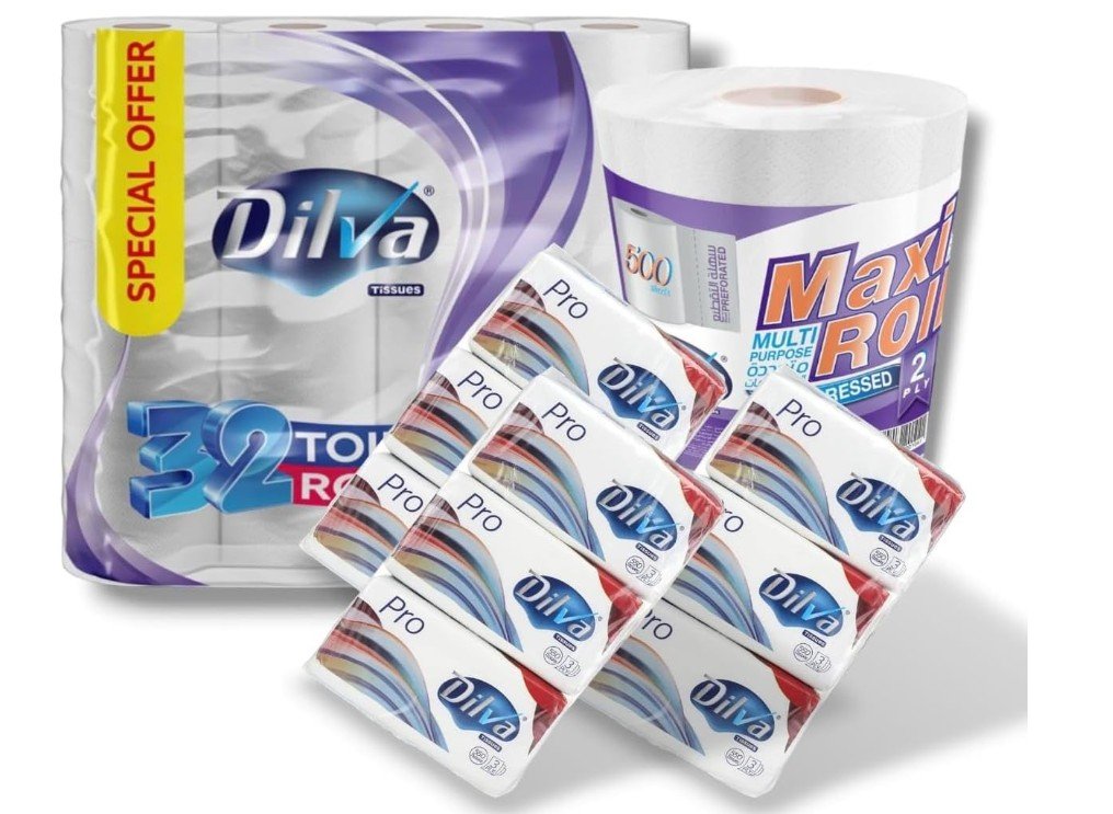 Dilva Company Premium Toilet Tissue Rolls
