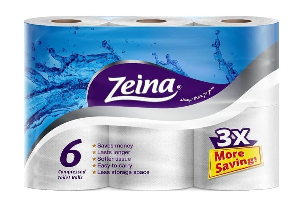 Zeina Compressed Toilet Tissue Rolls