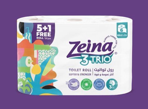 The Zeina Toilet Trio - 12 Rolls