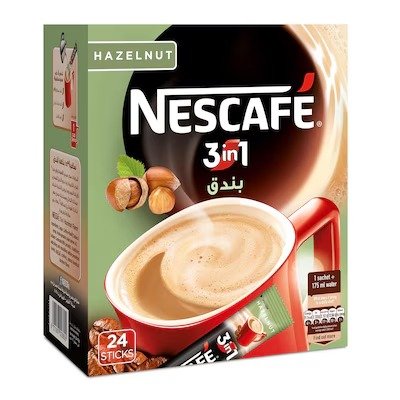 Nescafé 3In1 Hazelnut - 18 gram - 24 Sachets