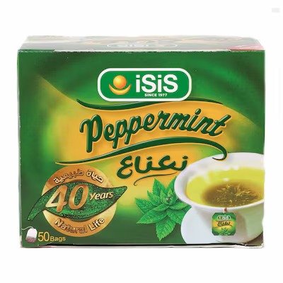 Isis Natural Egyptian Peppermint Flavour Herbal Tea - 50 Sachets
