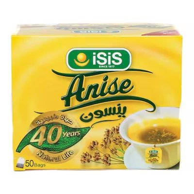 Isis Natural Herbal Egyptian Anise Flavour Tea - 50 Sachets