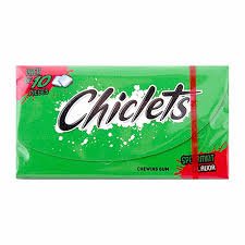 Chiclets Mint Gum - 10 Gums x 20 Pieces