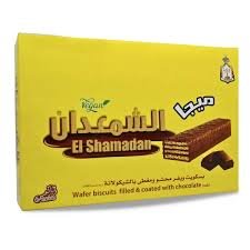 Shamadan Mega Wafer Filled and Covered with Chocolate - 4 Biscuits x 6 Pieces