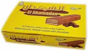 Shamadan Mega Wafer Filled and Covered with Chocolate - 4 Biscuits x 6 Pieces