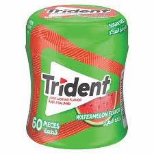 Trident Watermelon Chewing Gum - 60 Pieces
