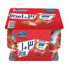 Almarai Treats Strawberry Yogurt - 105g (Pack of 4)