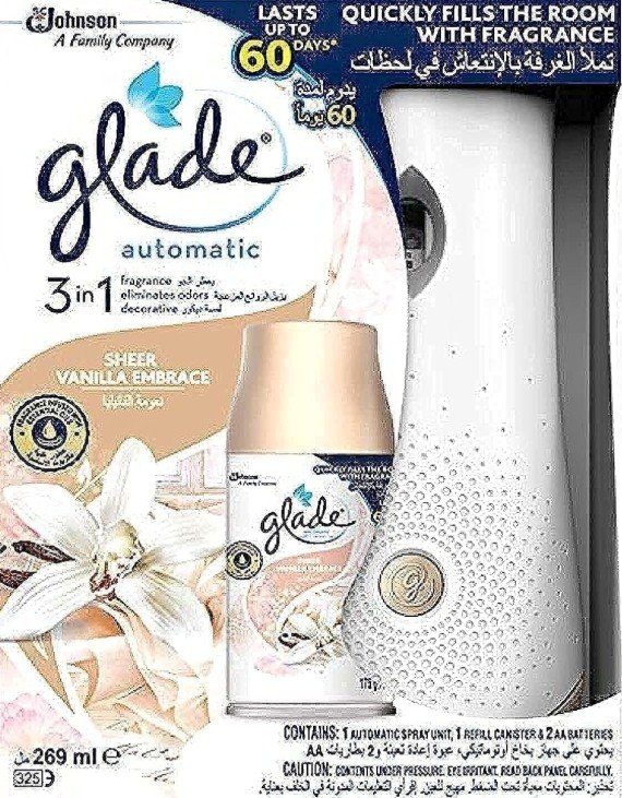 Glade Automatic 3 In 1 Vanilla Base, 269 4 Ml