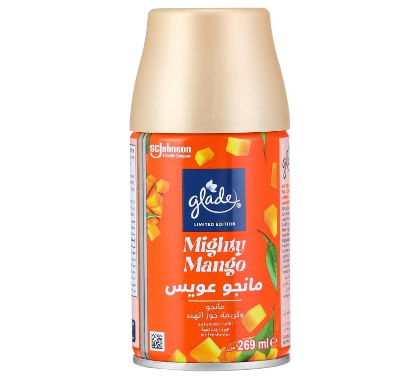 Glade Automatic Spray Refill Mighty Mango Air Freshener, For Up To 60 Days Of Automatic Freshness, 269ml