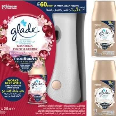 Glade 1 Automatic Spray Unit with Blooming - Cherry Air freshener Refill Canister - 269 ml