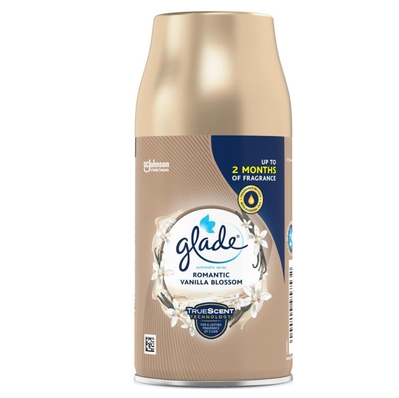 Glade Automatic Air Freshener Refill, Room Spray & Odour Eliminator, Vanilla Blossom, 269ml
