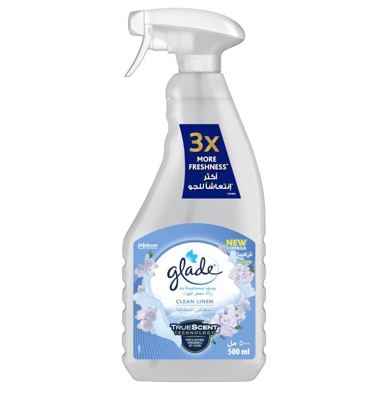 Glade multi-spray air freshener with clean linen scent - 500 ml