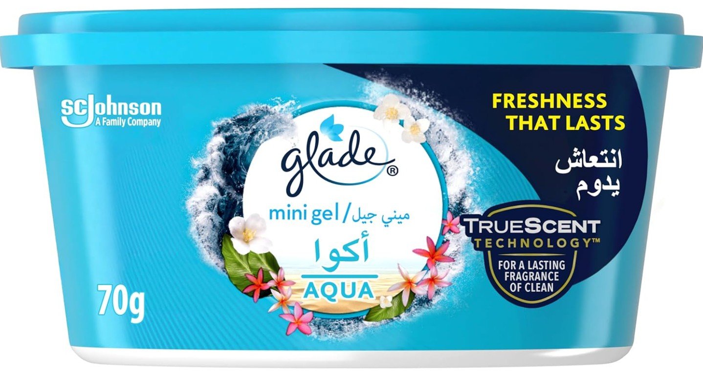 Glade mini gel car air freshener, aqua, 70 g