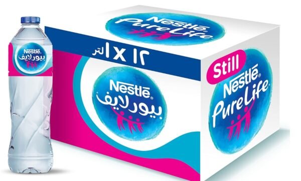 Nestlé Pure Life Natural Drinking Water - 1 Liter - 12 Bottle