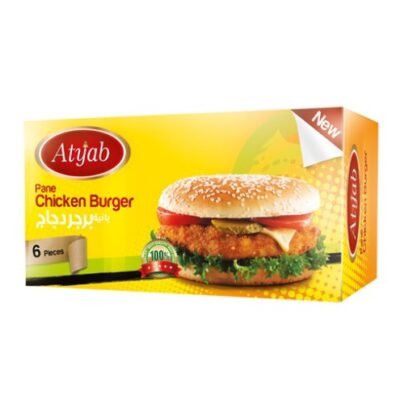 Atyab 6 Pc Pane Chicken Burger - 450g