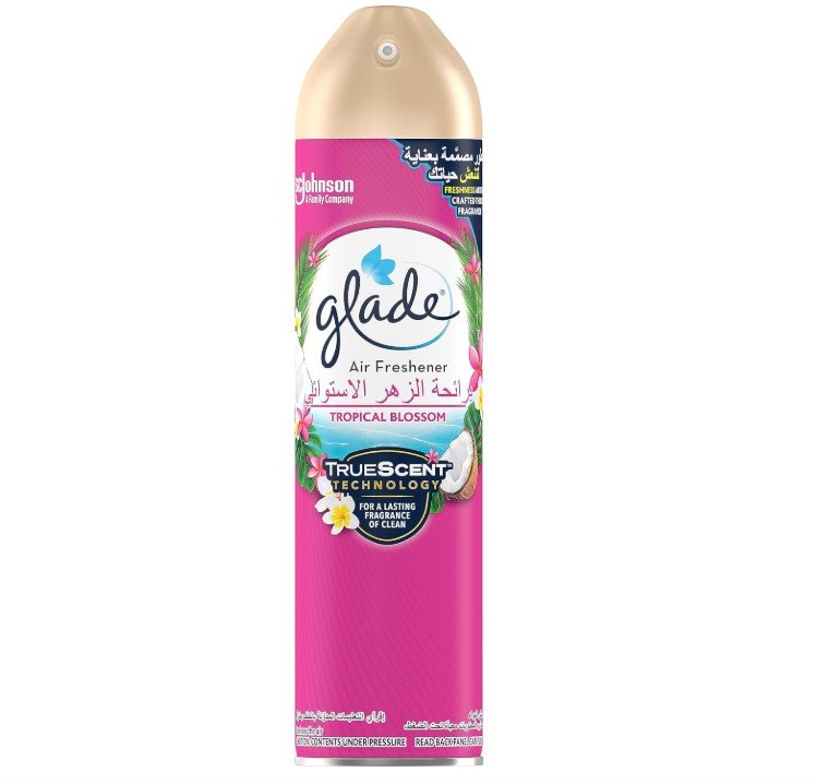 Glade Air Freshener Spray, Tropical Blossoms, 300 ml