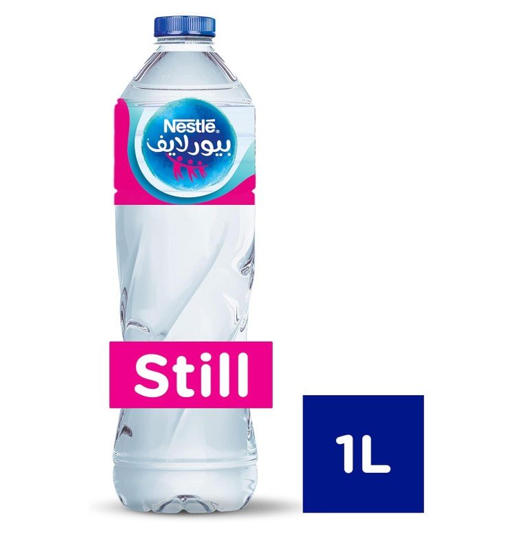 Nestlé Pure Life Natural Drinking Water - 1 Liter - 12 Bottle