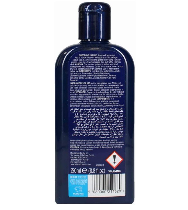 Leather Cleaning and Conditioning Formula