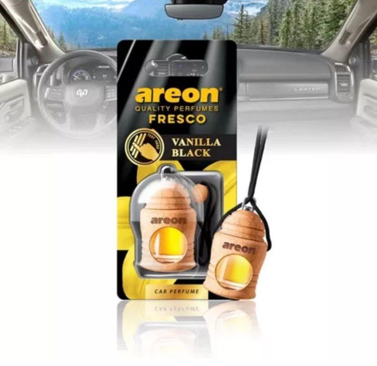 Areon Fresco Vanilla Black Car Perfume