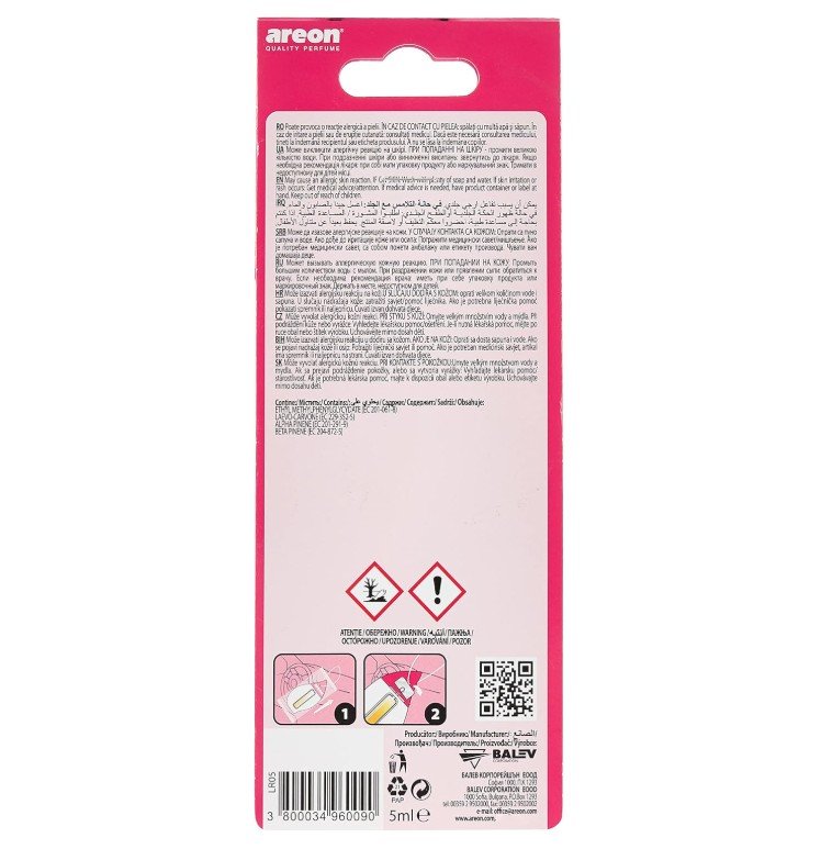 Areon Liquid Self Freshening Hanging Perfume