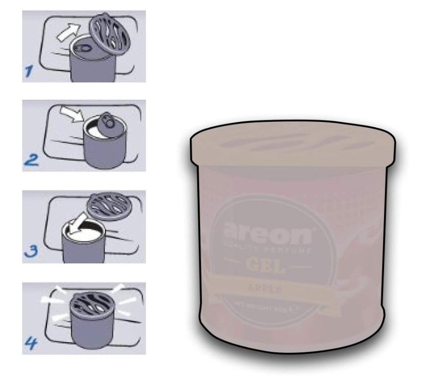 AREON Vanilla Gel Air Freshener