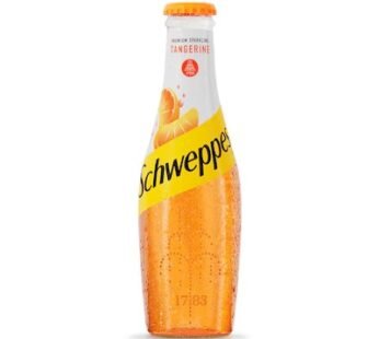 Schweppes Tangerine Soft Drink Glass Bottle – 250ml