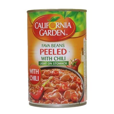 California Garden Fava Bean Peeled With Chili - 400 Gram