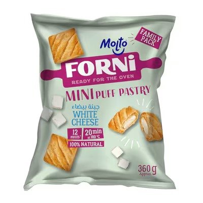 Molto Forni Puff Pastry Cheese – 30 gm – 12 Pieces