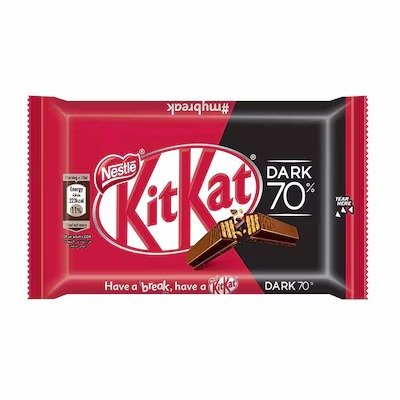 Nestle Kitkat 4 Finger 70% Dark Chocolate - 41.5 gram