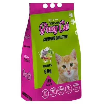 Possy Cat Litter with Fruits Scent - 5 Kg