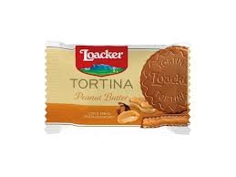 Loacker Tortina Peanut Butter Wafers - 21 gm