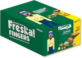 Freska Finger Wafer Filled with Cocoa and Hazelnut – 10 Fingers x 12 Pieces