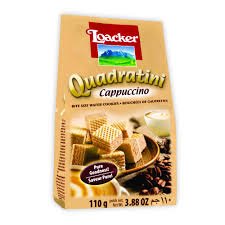 Loacker Quadratini Cappuccino Wafer - 110 Gm