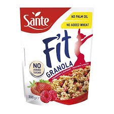 Sante Fit Strawberry and Raspberry Granola - 300 gram