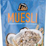 Lino Muesli Oat Flakes with Raisins Coconut and Almonds Pouch- 375 gram