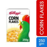 Kellogg's Corn Flakes 250g, Plain Corn Flakes, Breakfast Cereal, Kellogg's Cereal, Crunchy Corn Flakes, Healthy Breakfast Option