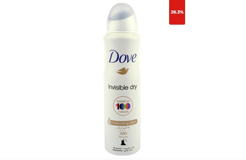 Dove Invisible Dry Deodorant Spray 150M
