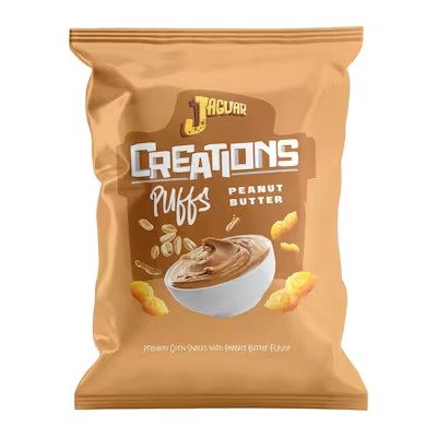 Jaguar Creations Puffs with Peanut Butter - 40 gram