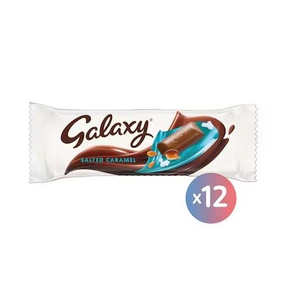 Galaxy Salted Caramel Chocolate Bar - 40 gram - 12 Pieces