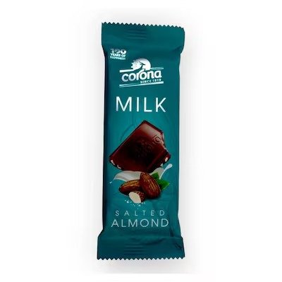 Corona Milk Chocolate with Salted Almond