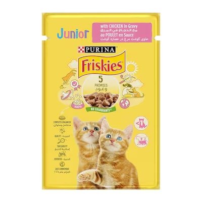 Purina Friskies Junior Cat Food With Chicken In Gravy - 85 gm