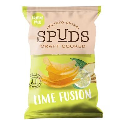 Spuds Potato Chips with Lime Fusion Flavor – 94 gram