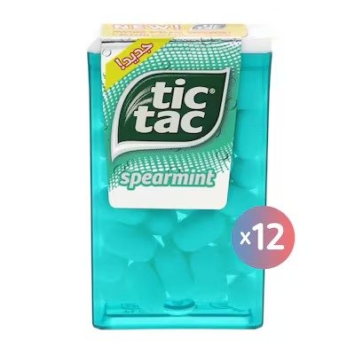 Tic Tac Bonbon with Spearmint - 10.2 gram - 12 Pieces