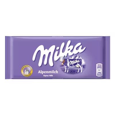 Milka Alpine Milk Chocolate - 98 Gram