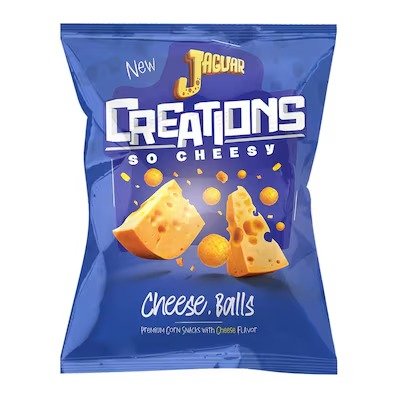 Jaguar Creations Corn Balls Snacks - 63g - Cheese